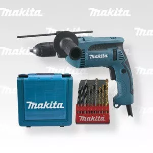 Makita HP1641K1X Příklepová vrtačka s kufrem,rychlosklíčidlo 1,5-13mm,680W