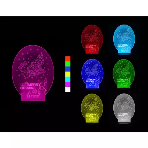 Sharks 3D LED lampa - Vánoční sáně