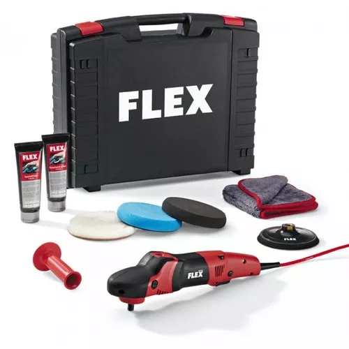 POLISHFLEX, leštička s variabilními otáčkami a vysokým točivým momentem FLEX PE 14-2 150 P-Set 230/CEE