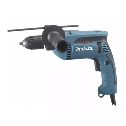 Makita HP1641K Příklepová vrtačka s kufrem,rychlosklíčidlo 1,5-13mm,680W