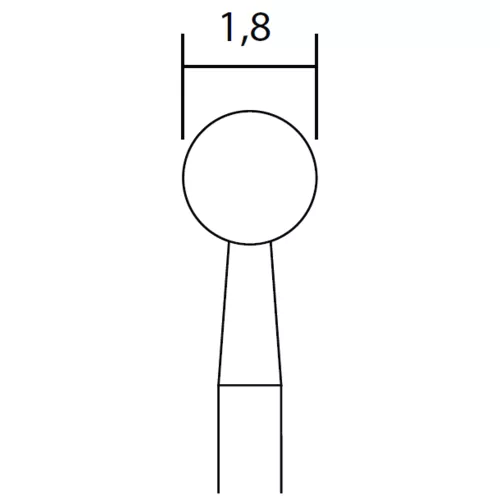 Proxxon Diamantové stopkové brousky 1,8 mm