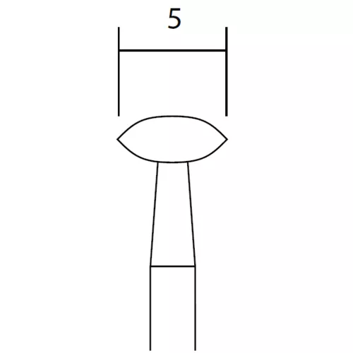 Proxxon Diamantový stopkový brousek 5,0 mm