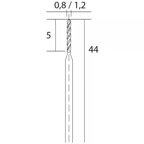 Proxxon Diamantové spirálové vrtáky 0,8 a 1,2 mm