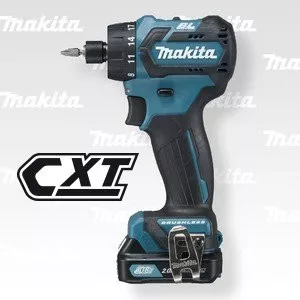 Makita DF032DSAE Aku  bezuhlíkový šroubovák Li-ion CXT 10,8/12V/2,0Ah