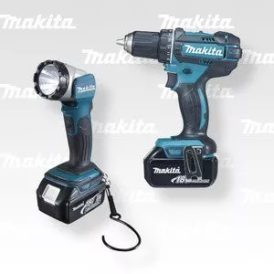 Makita DDF482RFJ1 Aku vrtací šroubovák se svítilnou 3x Li-ion LXT 18V/3,0 Ah,Makpac