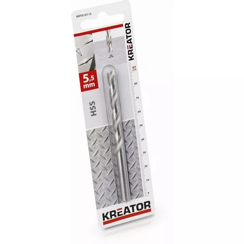 HSS vrták do kovu 5,5x93 mm Kreator KRT010113