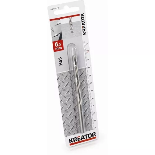 HSS vrták do kovu 6,5x101 mm Kreator KRT010115