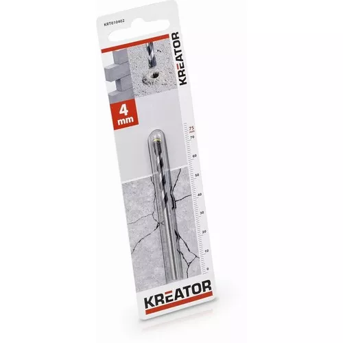 Vrták do betonu 4x75 mm Kreator KRT010402