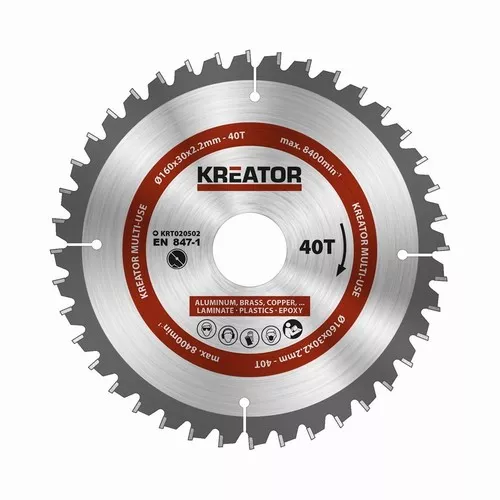 Pilový kotouč univerzální 160mm, 40T Kreator KRT020502