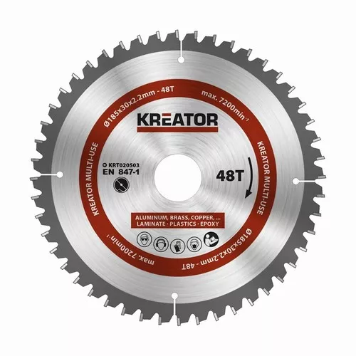 Pilový kotouč univerzální 185mm, 48T Kreator KRT020503