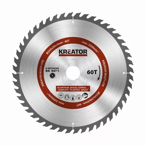 Pilový kotouč univerzální 254mm, 60T Kreator KRT020505