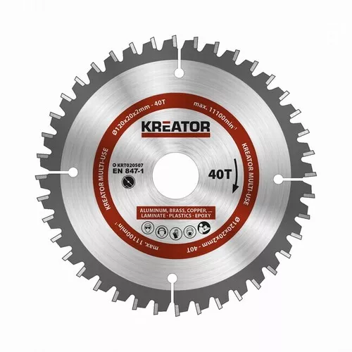 Pilový kotouč univerzální 120mm, 40T Kreator KRT020507