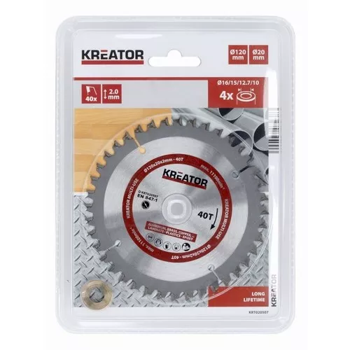 Pilový kotouč univerzální 120mm, 40T Kreator KRT020507