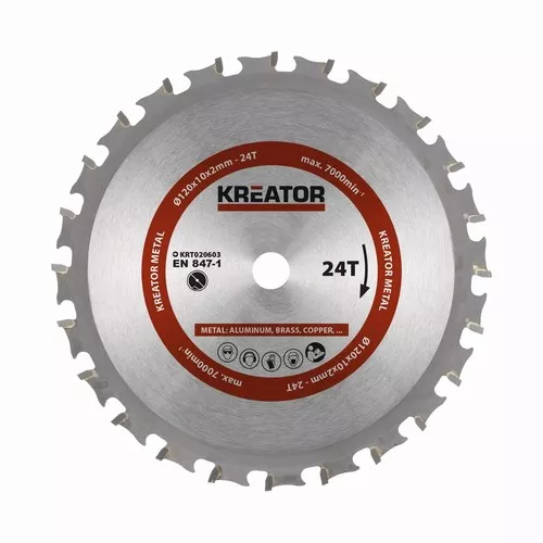 Pilový kotouč na kov 120 mm, 24 Z Kreator KRT020603