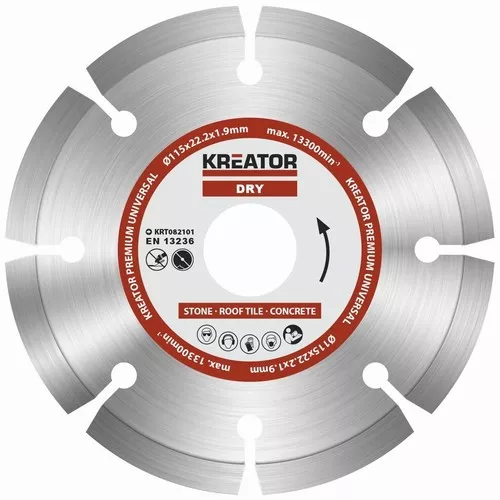 Diamantový kotouč segmentový 115mm PREMIUM Kreator KRT082101