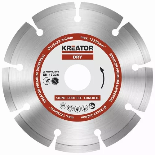 Diamantový kotouč segmentový 125mm PREMIUM Kreator KRT082102