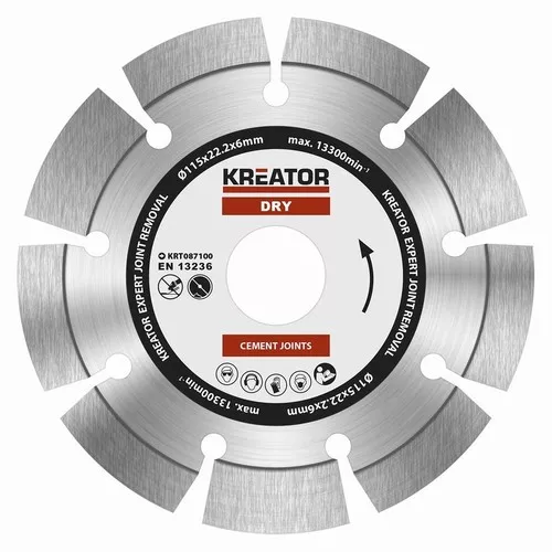 Diamantový kotouč brusný 115mm EXPERT 6mm SEGMENT Kreator KRT087100