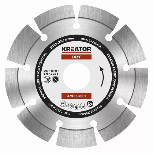 Diamantový kotouč brusný 125mm EXPERT 6mm SEGMENT Kreator KRT087101