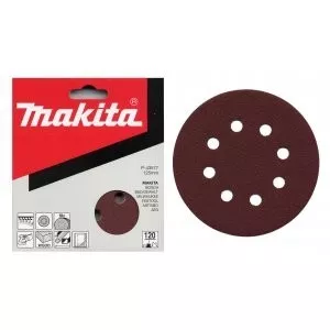 Makita P-43533 papír brusný suchý zip 125mm 8 děr K40, 10ks = old P-00474
