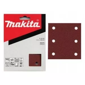 Makita P-33102 brusný papír 102x114mm 6 děr K80 10ks=oldP-01498