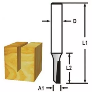 Makita D-47416 Drážkovací fréza 1 břit stopka 6 mm,6x19x51 mm