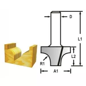 Makita D-48175 Profilová frézastopka 8 mm,38,1x28,6x60 mm