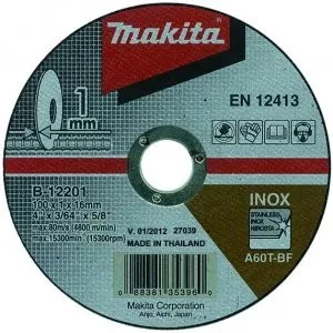 Makita B-12201 řezný kotouč 100x1x16 nerez STOP