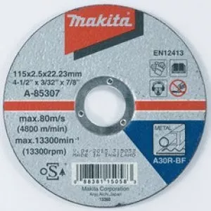 Makita A-85307 kotouč řezný ocel 115x2.5x22.23mm