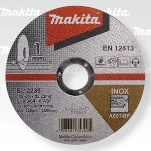 Makita B-12239 řezný kotouč 125x1x22 nerez=oldP-53023=newE-03040