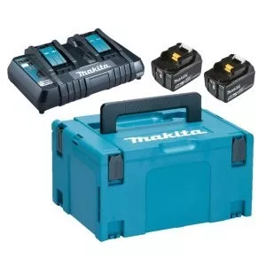 Makita 197629-2 sada Li-ion LXT 18V 2ksBL1850B+1ksDvojnabíječkaDC18RD+1ksMakpac