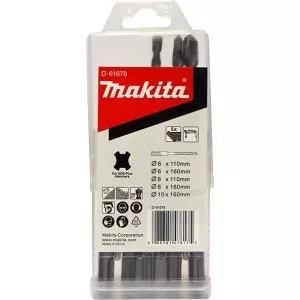 Makita D-61678 sada vrtáků SDS-Plus 6;8x50/110 a 6;8;10x100/160mm, 5ks