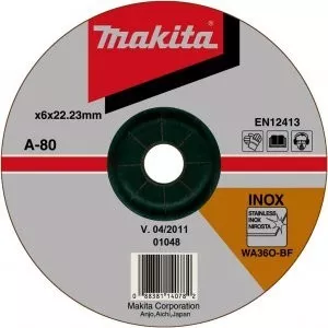 Makita A-80656 kotouč brusný nerez 125x6x22.23mm