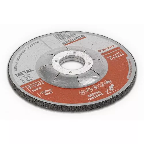 Brusný kotouč Ocel 115x6,0mm 2 plus 1 (3ks) Kreator KRT070310