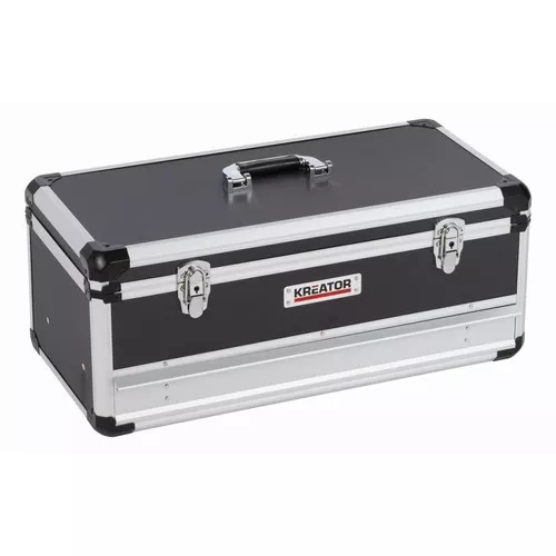 Hliníkový kufr 620x300x255mm 1 zásuvka Kreator KRT640603B