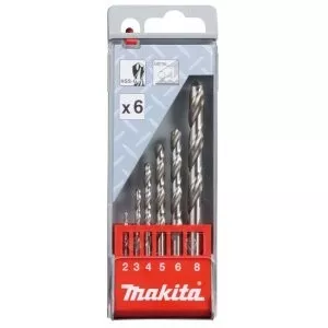 Makita D-54019 sada vrtáků do kovu HSS-G 1,5/2/2,5/3/3,2/3,5/4/4,5/5/5,2/5,5/6/6,5mm, 13ks