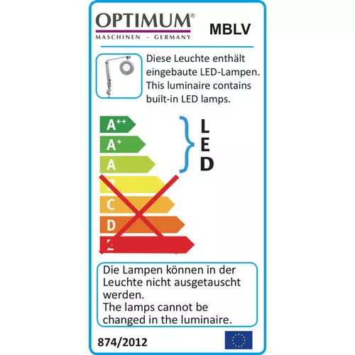 Zářivkové světlo s optickým zvětšením MBLV 3351090 Optimum
