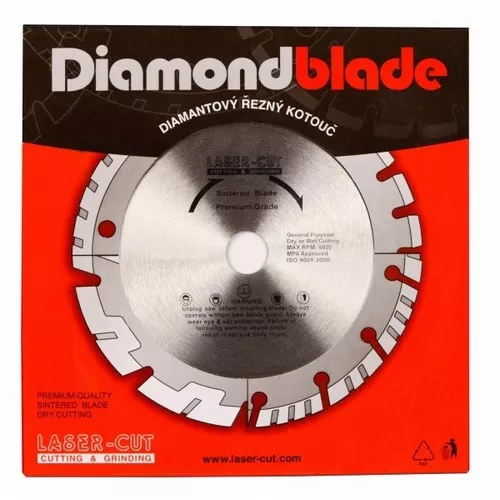 Diamantový kotouč segmentový 180 x 22,23 x 12mm LSS Laser-cut L00109