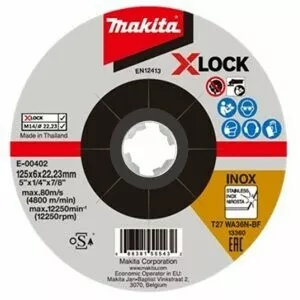 Makita E-00402 kotouč brusný nerez X-Lock 125x6x22.23mm
