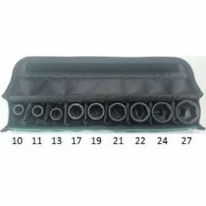 Makita B-69749 sada nástrčných klíčů čtyřhran 1/2" 9 ks v textilním pouzdře