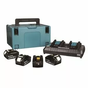 Makita 198091-4 sada Li-ion LXT 18V 4ksBL1860B+1ksDvojnabíječkaDC18RD+1ksMakpac