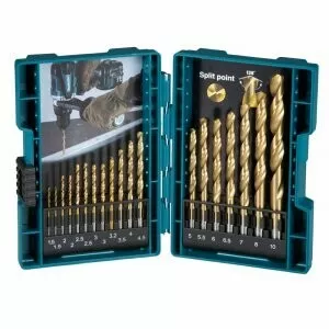 Makita D-72229-10 sada vrtáků do kovu HSS-TiN 1-10mm (po 0,5 mm), 19ks, 10ks bal