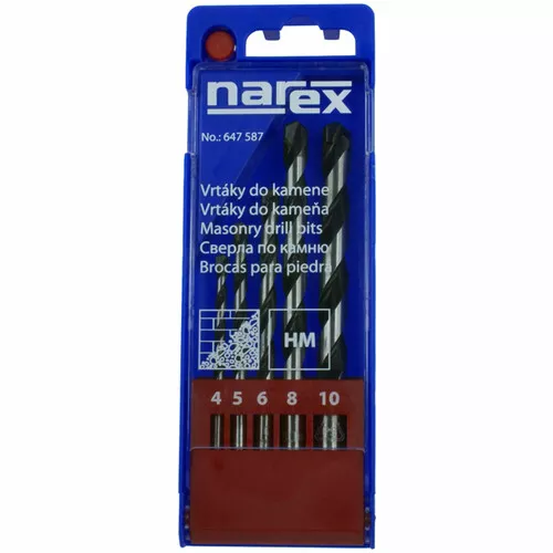 Narex 5-SET STONE - Sada vrtáků do kamene 