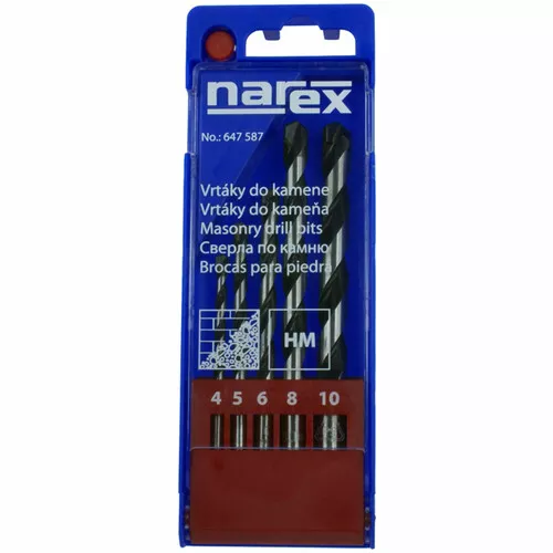 Narex 5-SET STONE - Sada vrtáků do kamene