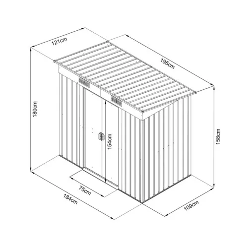 HECHT 4X6 PLUS - zahradní domek