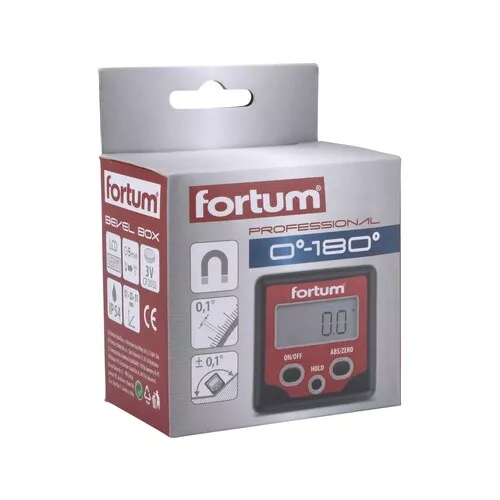 Sklonoměr digitální, 0°-360° FORTUM 4780200