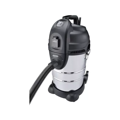 Vysavač dílenský, multifunkční se zásuvkou a funkcí čištění filtru, 30l, 6m kabel, 3m hadice, 1400w EXTOL PREMIUM 8895800