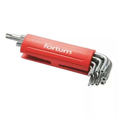 L-klíče torx vrtané, sada 9ks, 10-50 FORTUM 4710200