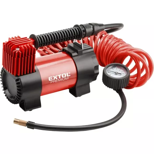 Kompresor auto 12v v tašce s příslušenstvím, 12v, 10,3bar EXTOL PREMIUM 8864001