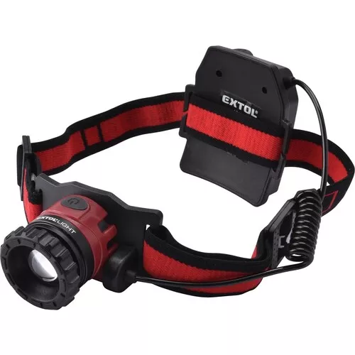 Čelovka 450lm cree xpl, usb nabíjení, 10w cree xpl, funkce zoom EXTOL LIGHT 43190