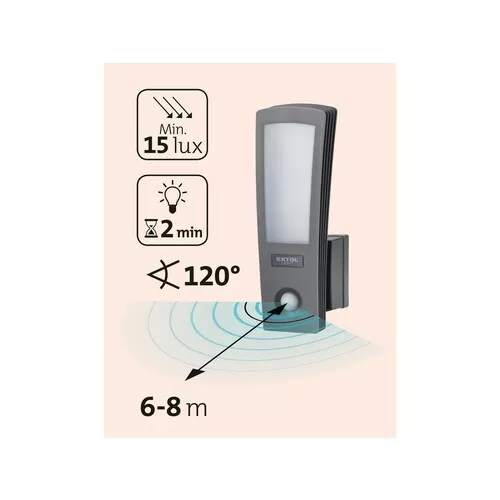 Světlo led, domovní, s pohybovým čidlem, 700lm EXTOL LIGHT 43219